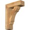 Ekena Millwork Olympic Block Rough Sawn Bracket w/ Offset Brace, Western Red Cedar, 8"W x 26"D x 34"H BKT0806X26X34OLY05RWR - alternate 1